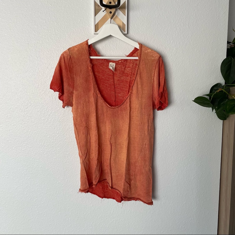 Free People We the Free Saturday linen tee
